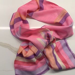 OSCAR DE LA RENTA | 100% Silk Scarf | 14.5” x 62.5”